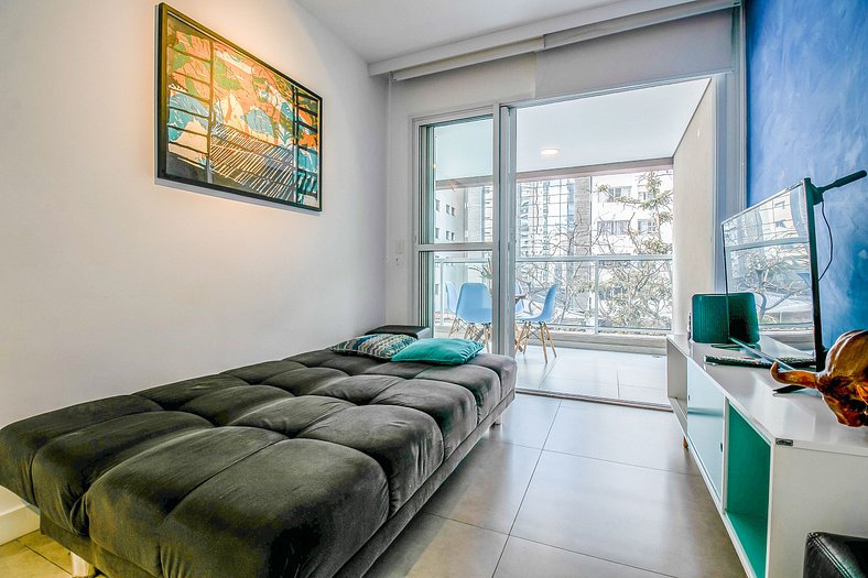 IQ55_Modern, well-located apartment near Av Paulista