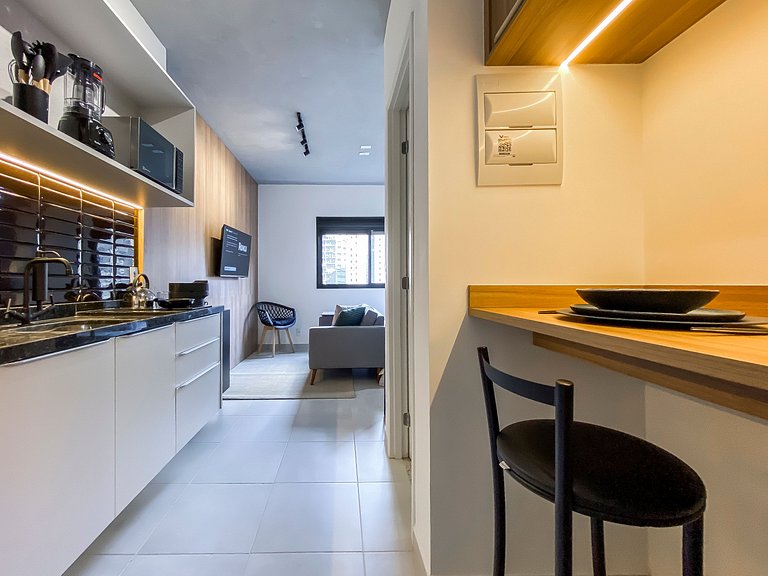 VB717_ Apartamento novo e completo na Vila Olímpia